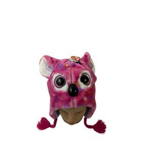 Ty Beanie Boo‎ hat Kasey Pink braids hard eyes